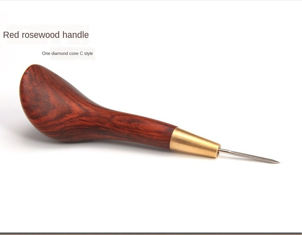 Handgemaakte lederwaren diy sandelhout diamanten priem palissander diamanten kegel leren priem diamanten kegel diamanten hakkegel