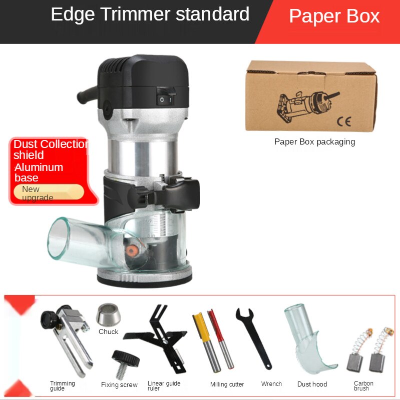 220V 800W Electric Trimming Machine Slotting Machine Woodworking Engraving Machine Drilling Machine Power Tools