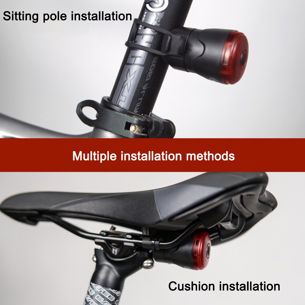 Smart Sensing Fahrrad Licht Lampe Wasserdichte LED Lade Sicherheit Warnung Radfahren Rücklicht Mountainbike Hinten Licht Zubehör