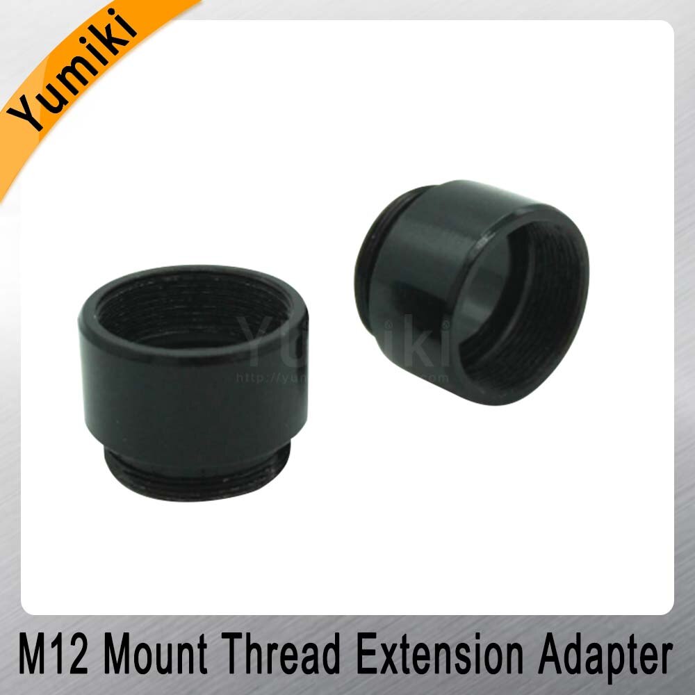 Yumiki 2pcs/lot Mount Thread Extension Adapter Zinc Alloy Extender M12 Lens Extension Ring for MTV Interface CCTV Lens