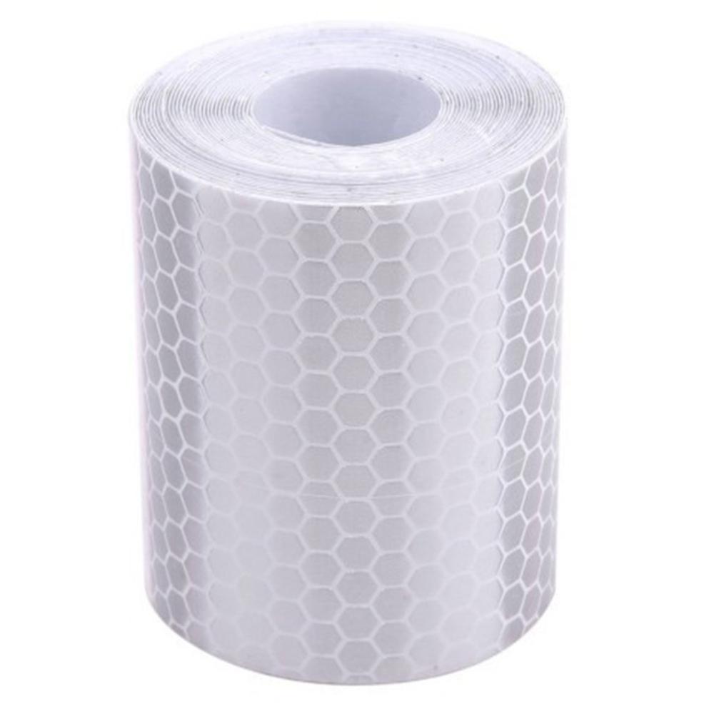 Write High Intensity Self-adhesive Vinyl Reflective Tape Sticker Safety Mark Reflective Tape Red Self Adhesive Warning Tape: White