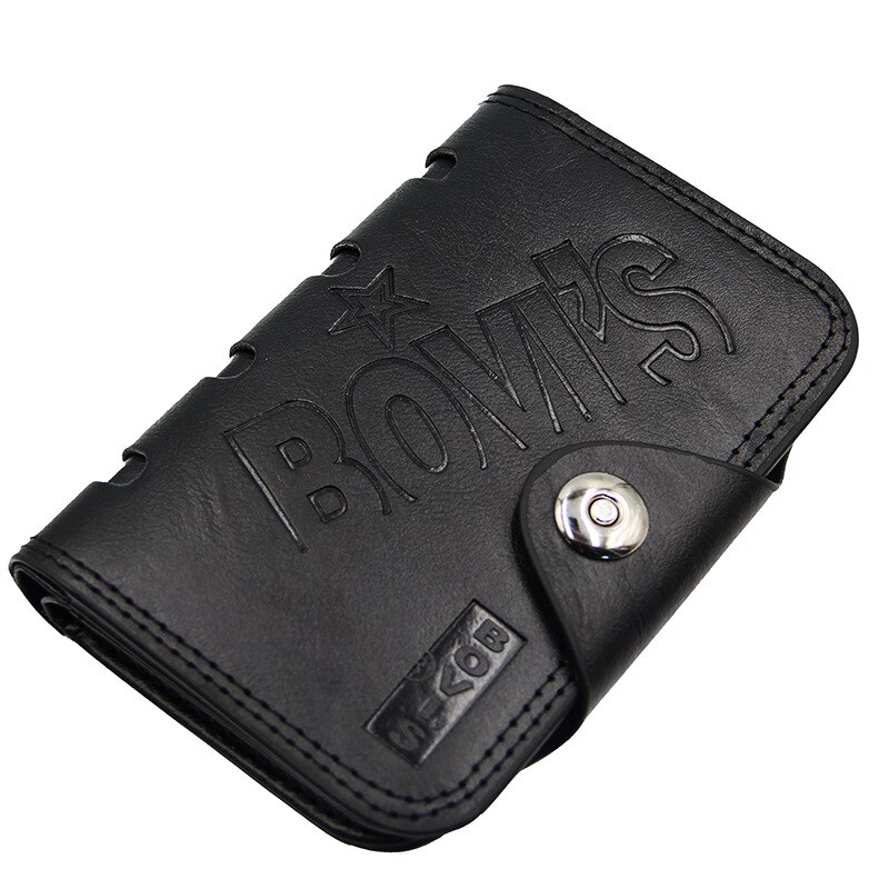 Mode Mannen ID Lange Portemonnee Effen Kleur Open Portemonnee Meerdere Kaartsleuven Clutch Bag Portemonnees Dames Rood (Koffie, One Size