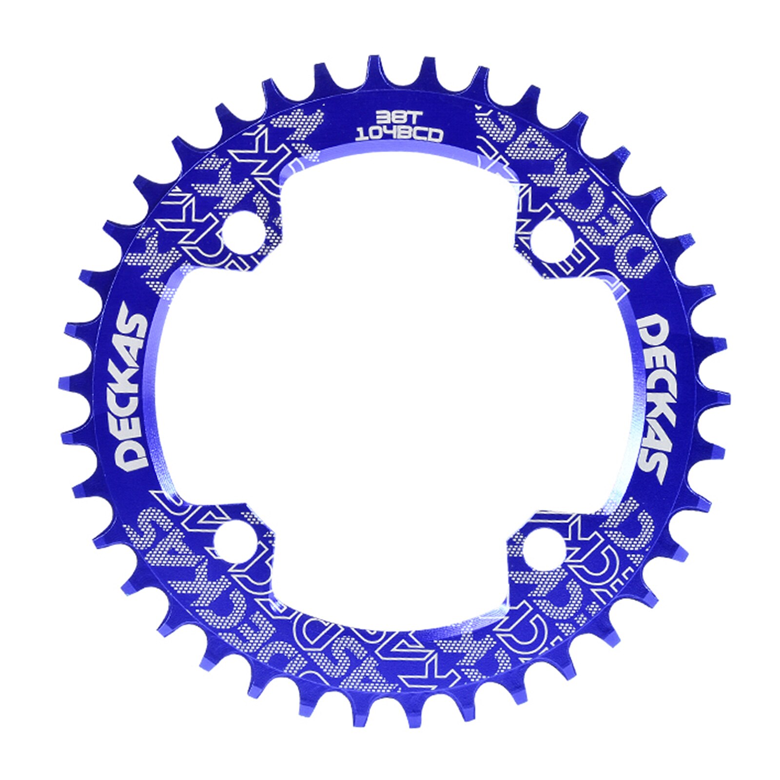 Round Narrow Wide Chainring Gear Bicycle Disc 36T 104BCD Oval Plate Crankset 104bcd Multi-color Single Speed Chainwheel: Blue / Circularity