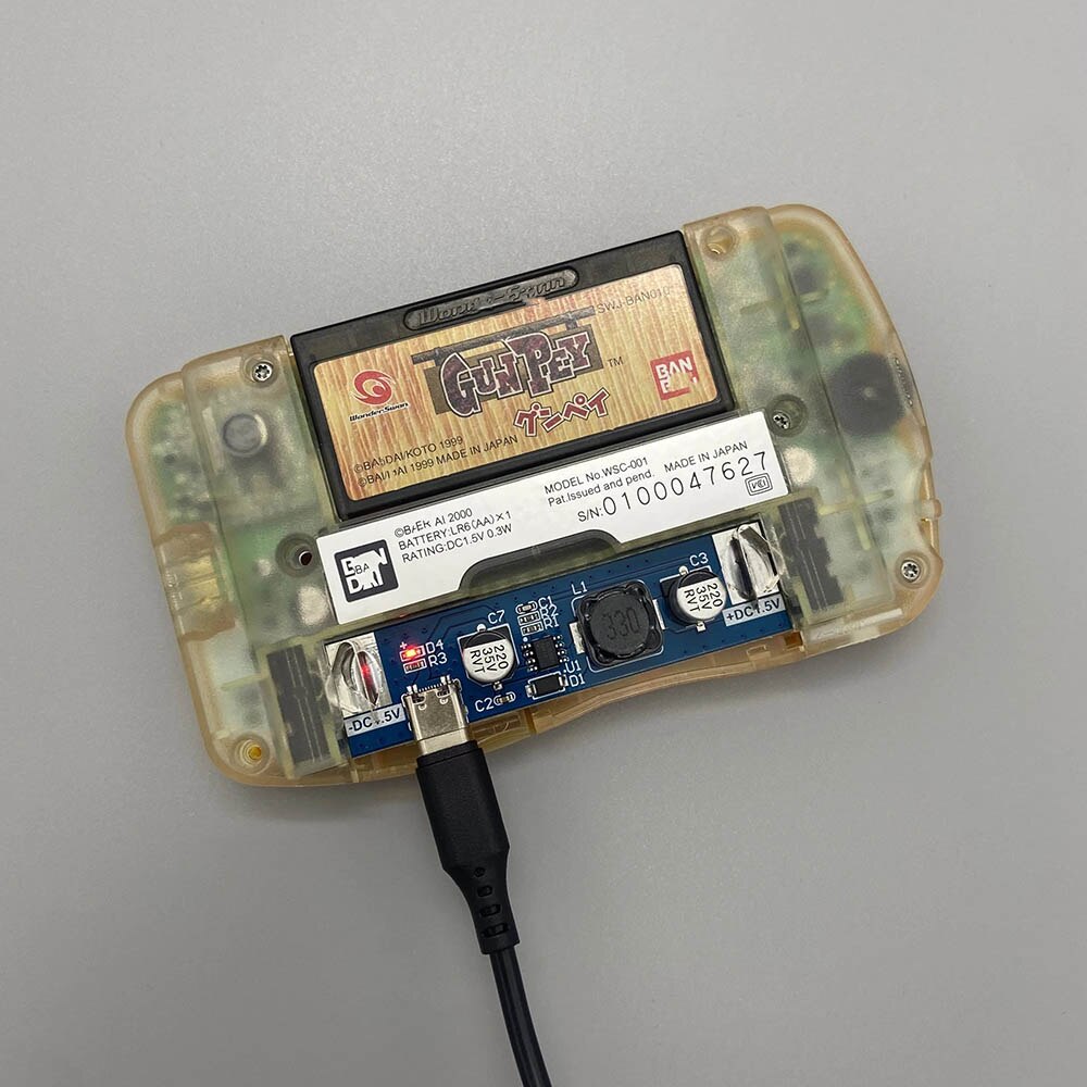 1 stück usb-typ-c-stromversorgungsmodul für wonder swan color ws wsc