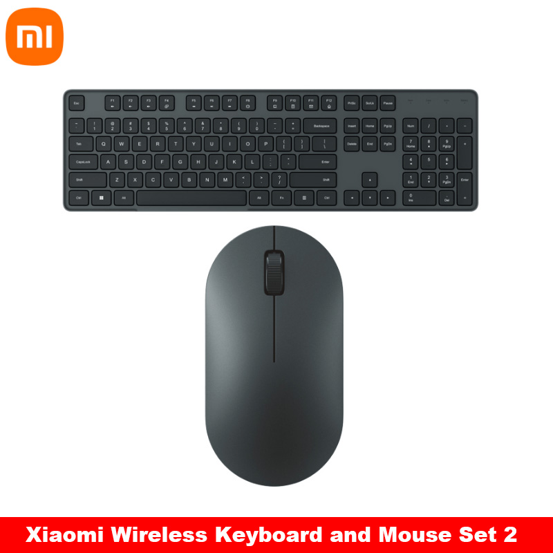 Original Xiaomi Wireless Tastatur & Maus Set 2 2,4 Tasten Tastatur GHz USB-Empfänger Maus für PC Windows 10: Default Title