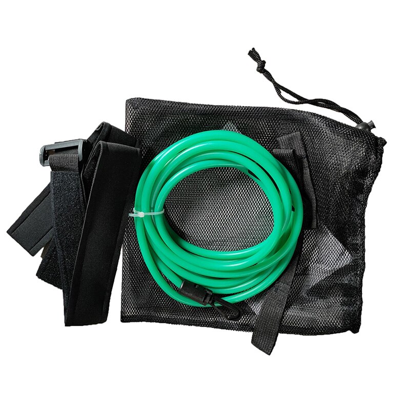 1Set 4M Verstelbare Swim Training Weerstand Elastische Riem Tether Elastisch Touw Band Veiligheid Zwemmen