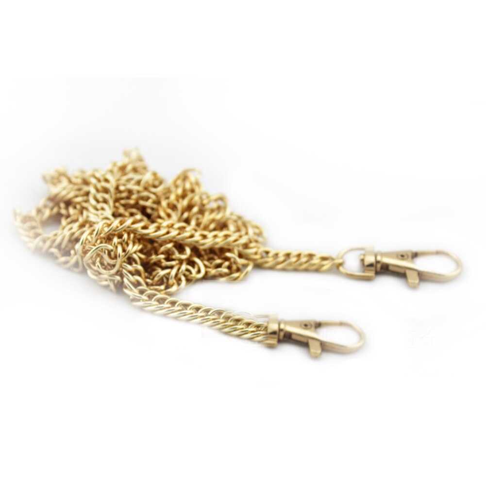 120 cm Metalen Ketting Voor Schoudertassen Handtas Gesp Handvat DIY Riem Voor Tas Riem Accessoires Hardware Ijzeren Ketting: Licht Goud