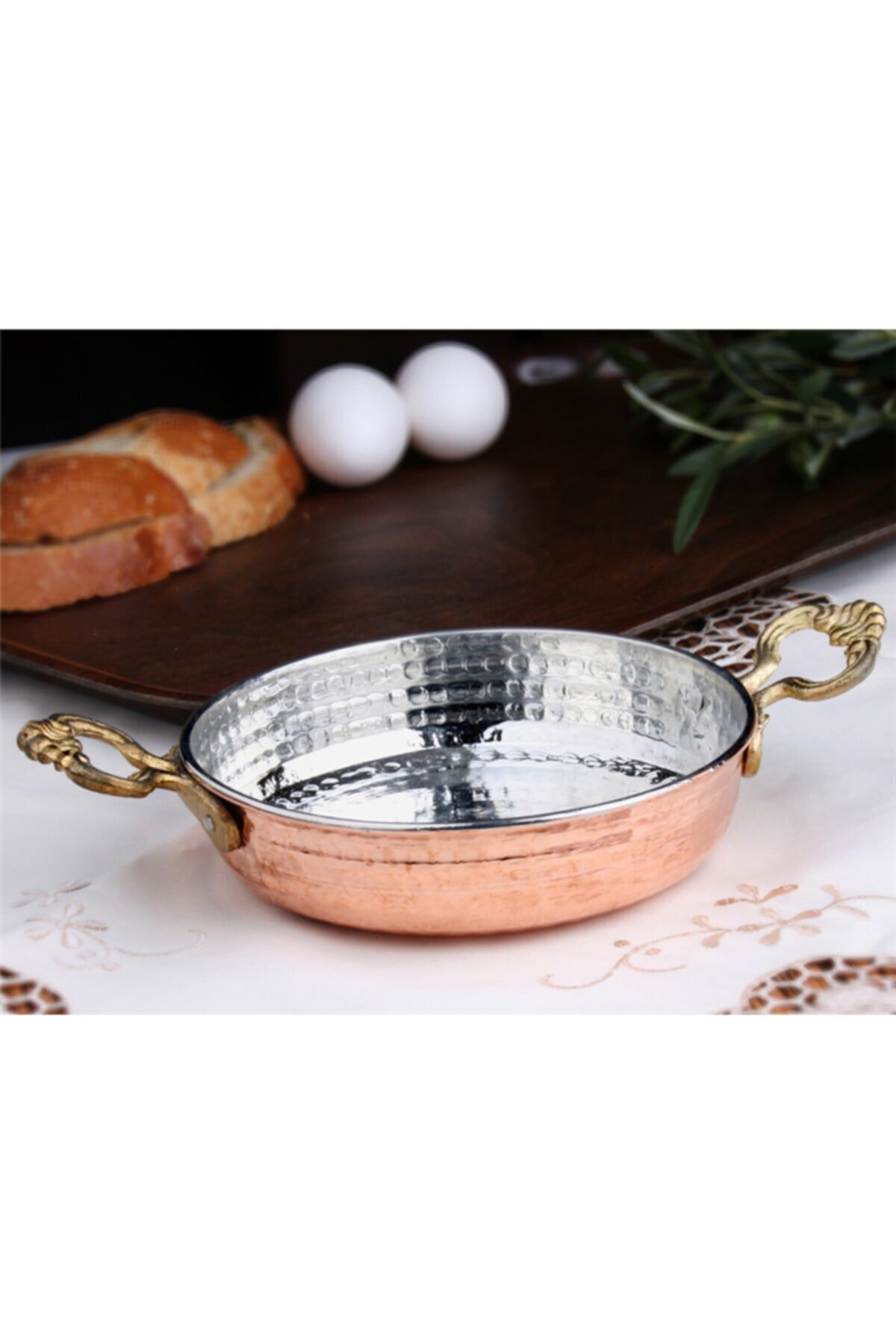 Copper frying pan set omelette sauce huevos rancheros egg pan Kitchen Made in Turkey Traditional Natural Cook Meal