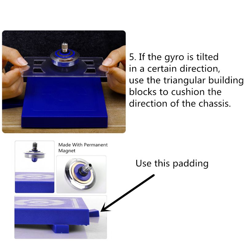 Kids Magnetic Spinning Top Levitation Magic Gyro Gyroscope Suspended UFO Children Classic Toys