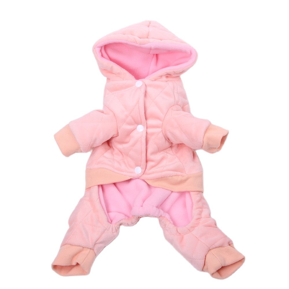 Hund katt sammet kappa jacka klänning strass katt valp fleece hoodie jumpsuit vinter varma kläder outfit