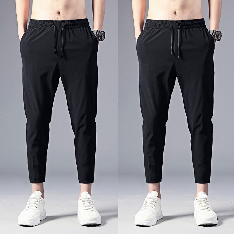 Mannen Jogger Casual Broek Lichtgewicht Ademend Snel Droog Wandelen Running Outdoor Sport Broek LDF668