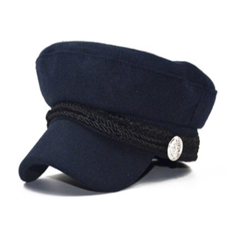 Men Women Winter Greek Fisherman Sailor Cap Fiddler Hat Peaked Cap Sport