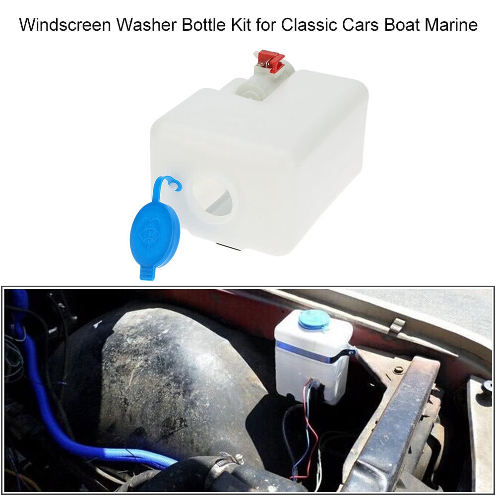 Universele Auto Voorruit Wasmachine Fles Tank Pomp Ruitenwisser Systeem Reservoir Kit Ruitensproeiers Fles Pomp Fles Kit