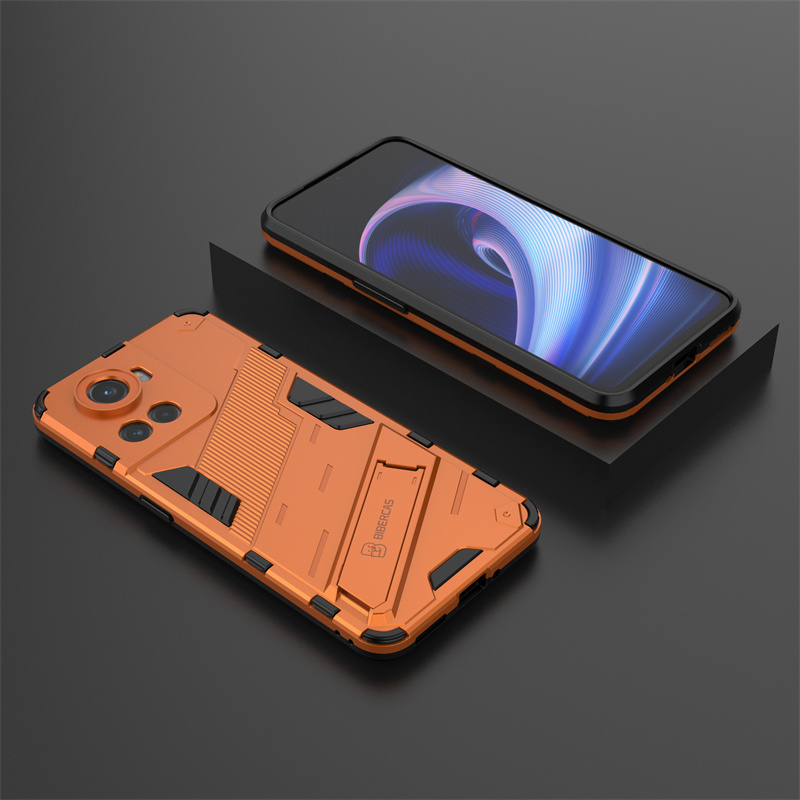 For OnePlus Ace 5G Case Car Magnet Shockproof Armor Protective Back Cover For One Plus 10R 10 R 5G Stand Holder Phone Cases: aluminum / GRAY