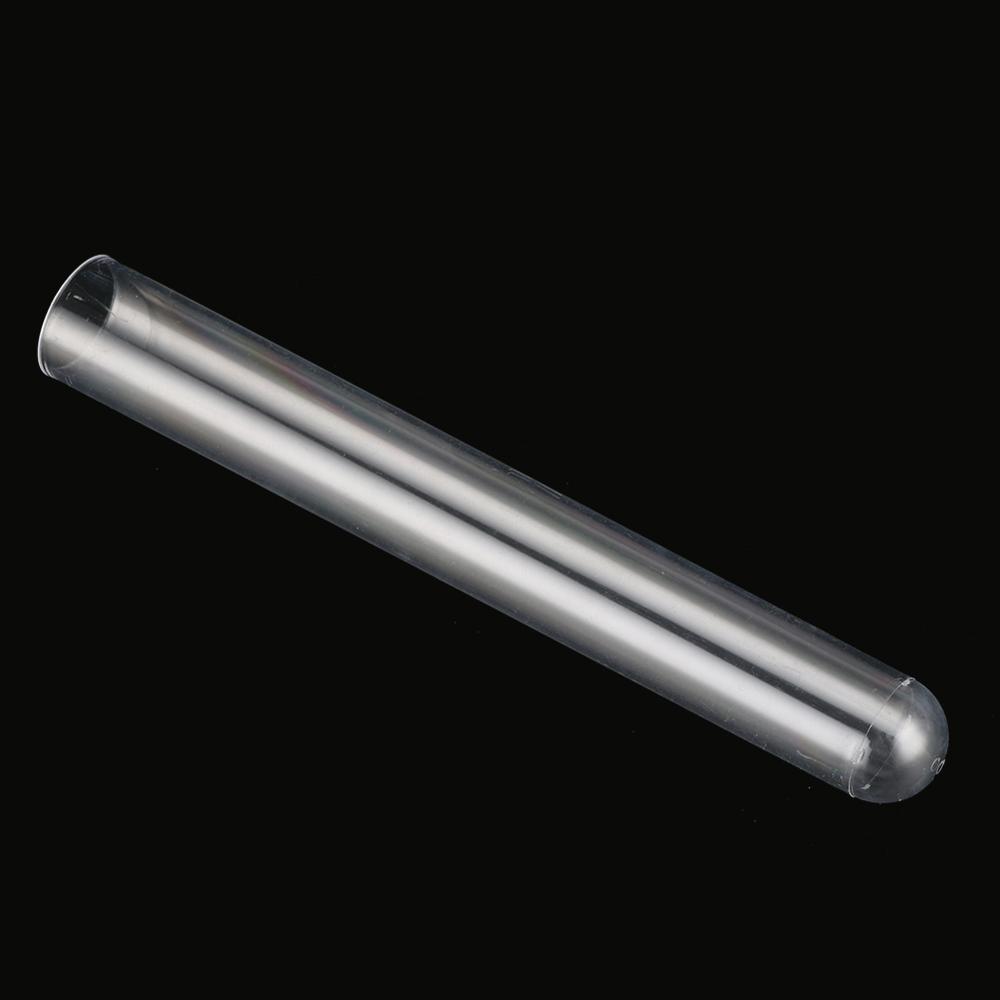 20mm*150mm hard plast gjennomsiktig reagensglass engangs 30ml runde radioimmuno analyserør laboratorie eksperiment forsyninger 5 stk