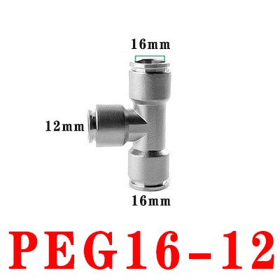 PE PEG pneumatic connector 304 stainless steel met... – Grandado