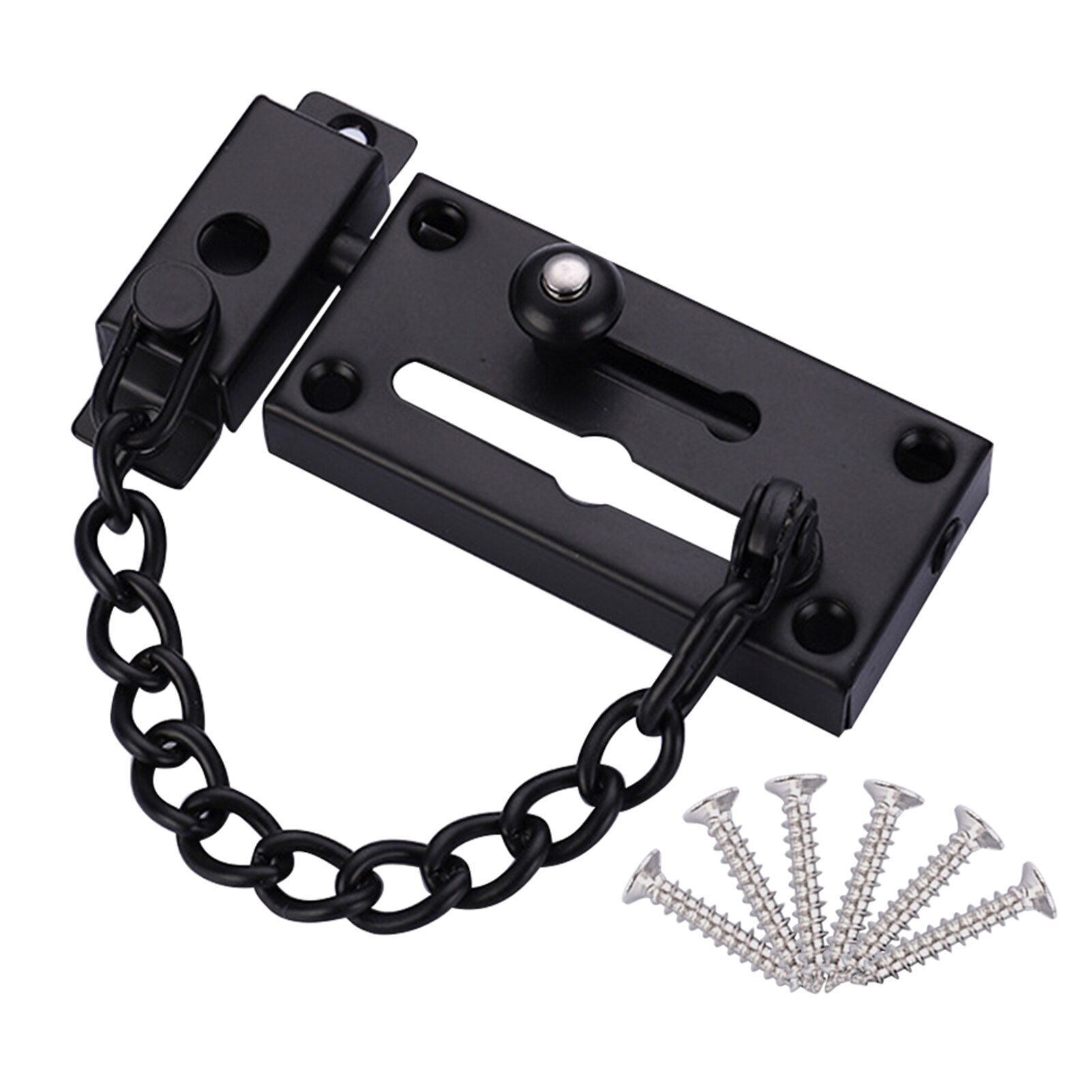 Modern Barn Anti Theft Easy Install Heavy Duty Slide Bolt Latch Stainless Steel Garage Gate Door Chain Lock Safety Multifunction