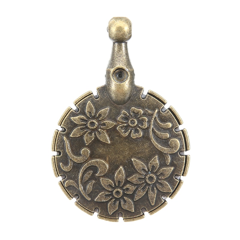 Cortador de hilo Retro Vintage, hoja de corte colgante para costura a medida, herramientas de artesanía de punto, 4,5x3cm, 1 unidad