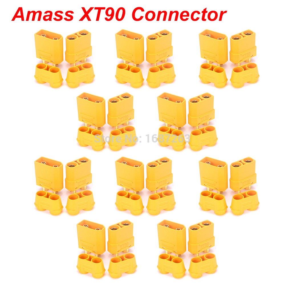 10 Pairs XT30 XT30U XT60 XT60H XT90 EC2 EC3 EC5 T Plug Battery Connector Set Male Female Gold Plated Banana Plug for RC Parts