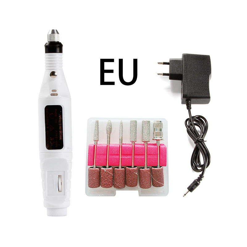 Apparecchi elettrici per Manicure Pedicure USB Macchina Del Trivello Del Chiodo Della Cuticola Remover Gel Unghie Artistiche Punte da Trapano Fresatura Rettifica Frese E Taglierine Per Micro SIM: GJ1451WEU