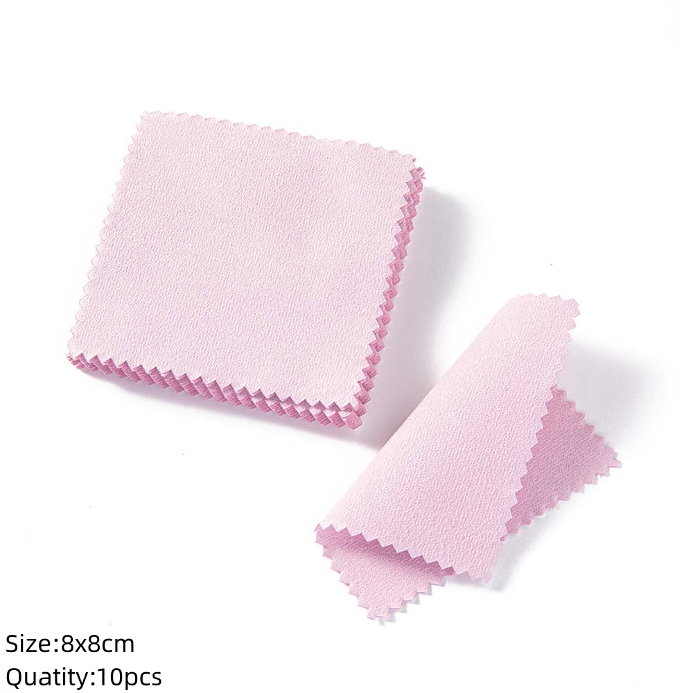Paño limpiador de esmalte plateado, toallita suave y limpia, paño de limpieza, herramienta de joyería, suministros de fabricación, servilletas, accesorios de limpieza, 10/50 Uds.
