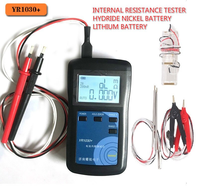 YR1030 Lithium Batterij Interne Weerstand Tester 0 ~ 45V 18650 Nikkel Hydride Lood-zuur Alkaline Batterij Tester Combinatie 4