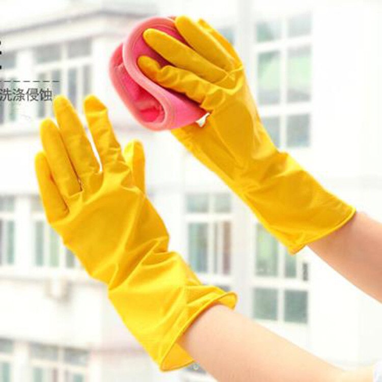Guantes de cocina para lavar platos, guantes de goma impermeables para limpieza del hogar, guantes de silicona de manga larga, herramientas de limpieza