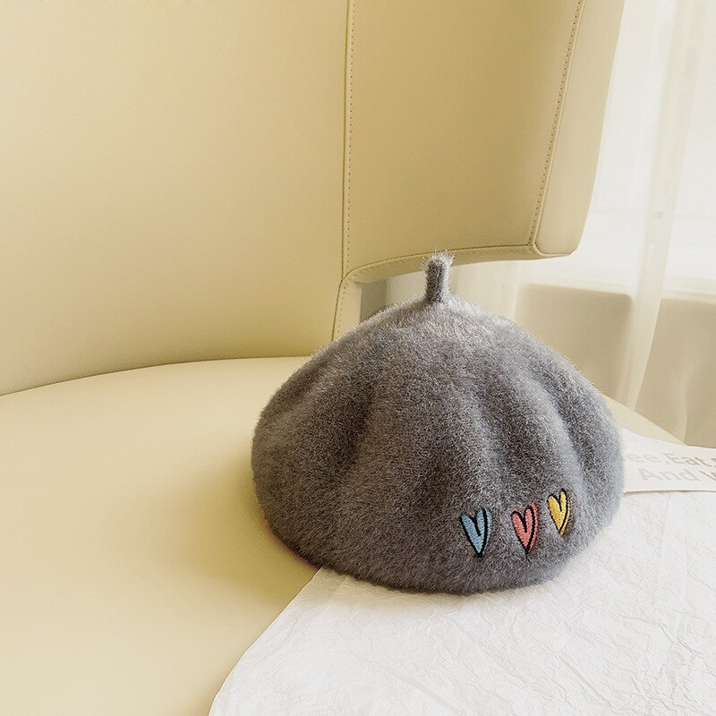 Boina de lana para niño y niña, gorros de lana para niño y niña, accesorios de ropa de de 52cm: 4-(52cm)