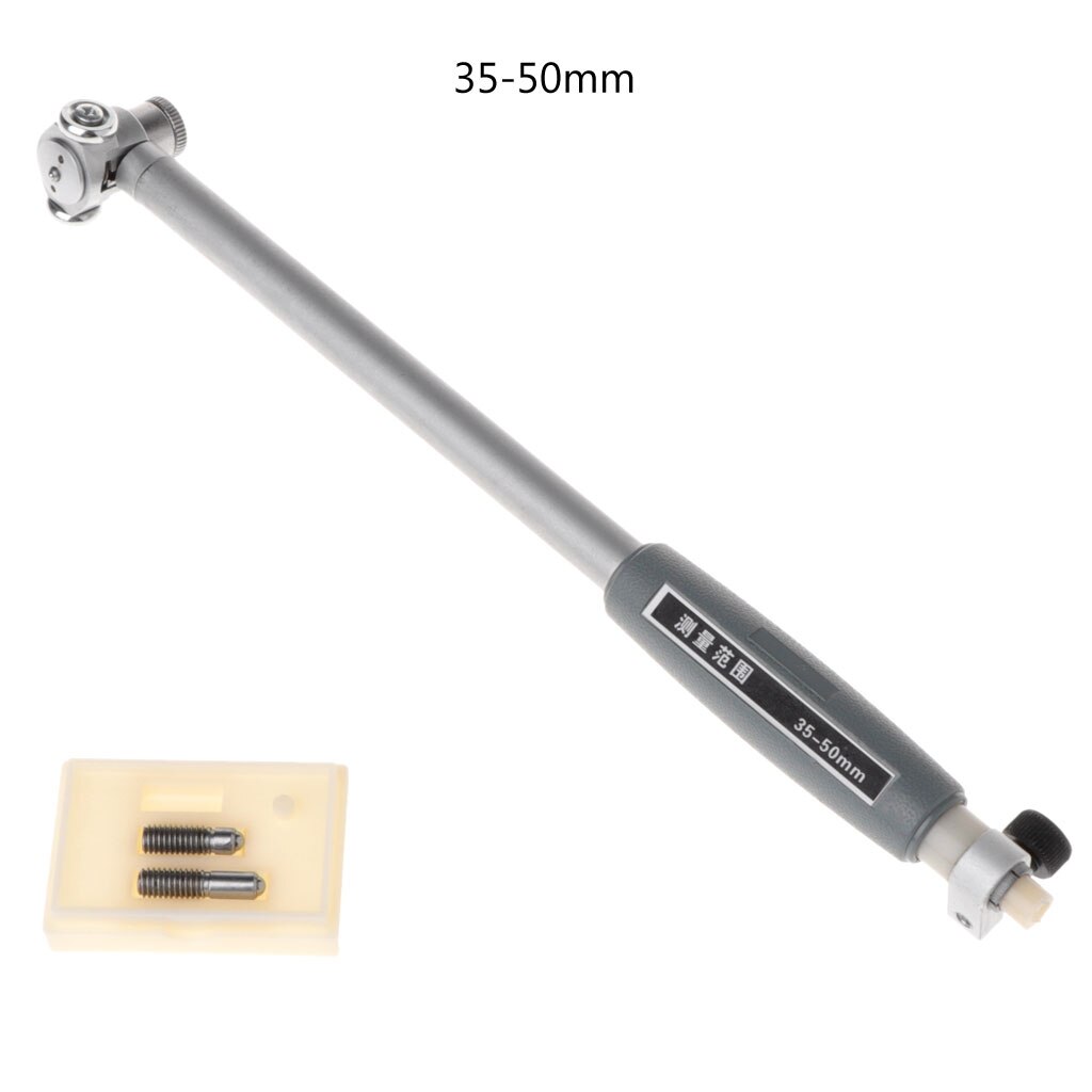 Jauge de diamètre intérieur 18-35mm/ 35-50mm, tige de mesure avec sonde (sans indicateur), accessoires d'indicateur à cadran: Rouge