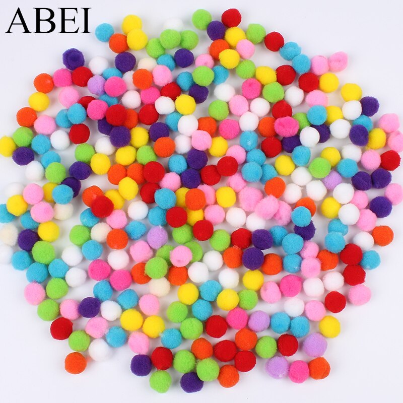 100 stks/partij Mix Kleuren Pompom DIY Handgemaakte Craft Furball Zachte Pluizige Pom pom ballen voor Wedding party Scrapbooking Woondecoratie