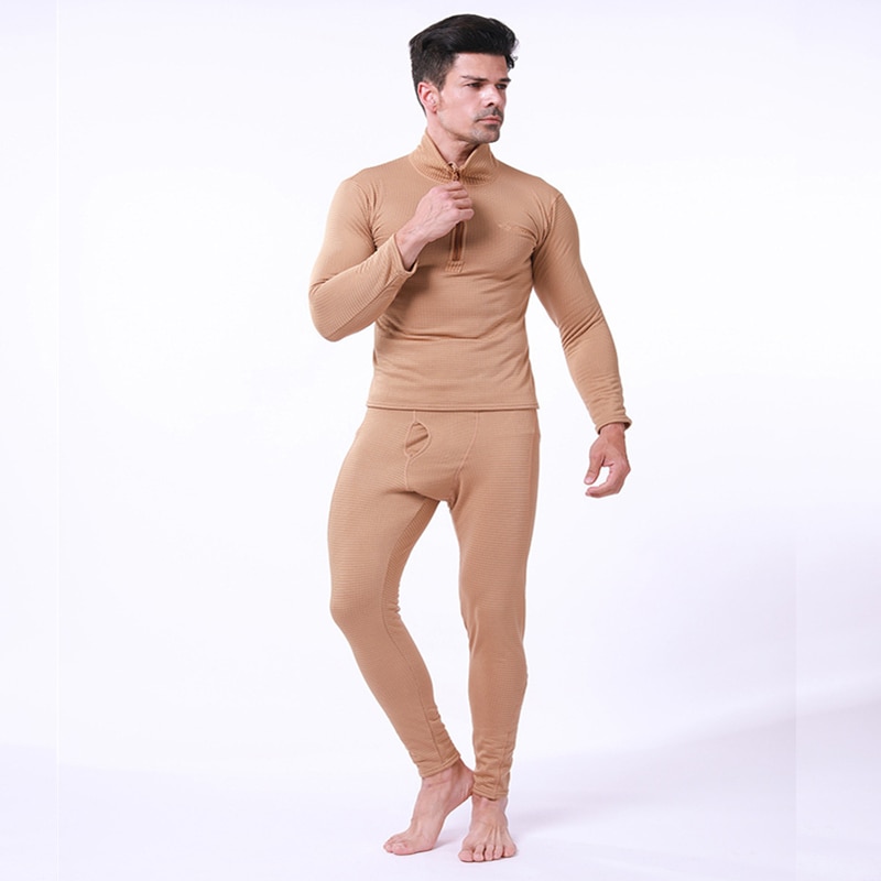 Topp vinter termisk undertøysett herre hurtigtørkende anti-mikrobiell stretch termoundertøy herre varm long johns fitness