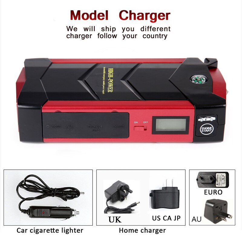 Power Bank Jump Starter Voor Auto Booster Auto 12 V Batterij Starters Uitgangspunt Apparaat
