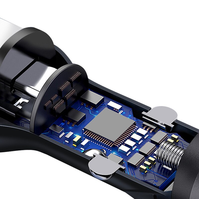 66W Autolader Voor Huawei Dual Usb Supercharge 40W 22.5W 66W Snelle Usb Type C Kabel voor Mate 40 30 20 Pro 10 9 X P40 P30 Pro P20