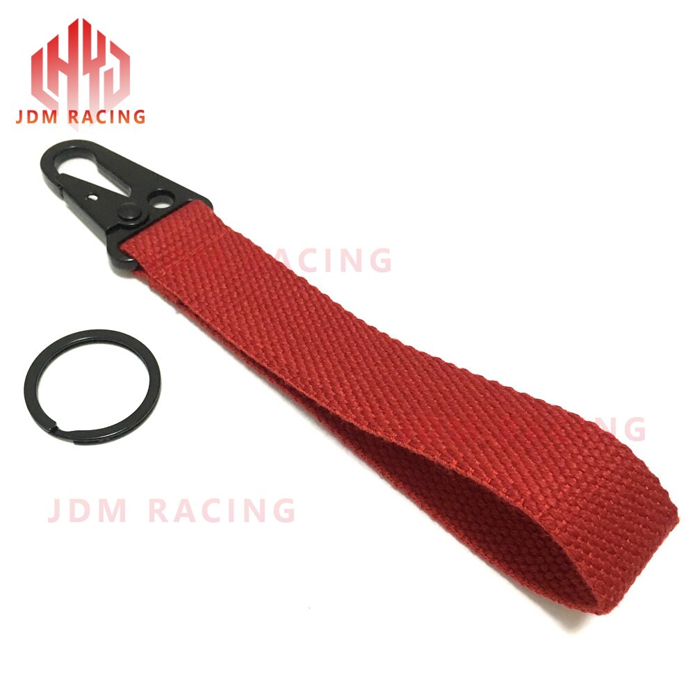 Yleiskäyttöiset hinaushihnat, materiaali auton avainköysi, auton avaimenperä, sileä pinta, auton avaimenperäketju, auton sisätilojen avaimenperä: B punainen
