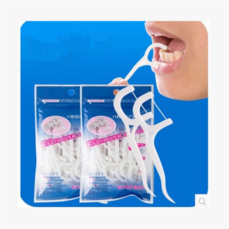 30Pcs Mondhygiëne Dental Floss Tand Stok Picks Rager Tanden Schoon Zorg Tandenstoker Bleken Dagelijks Leven Tool