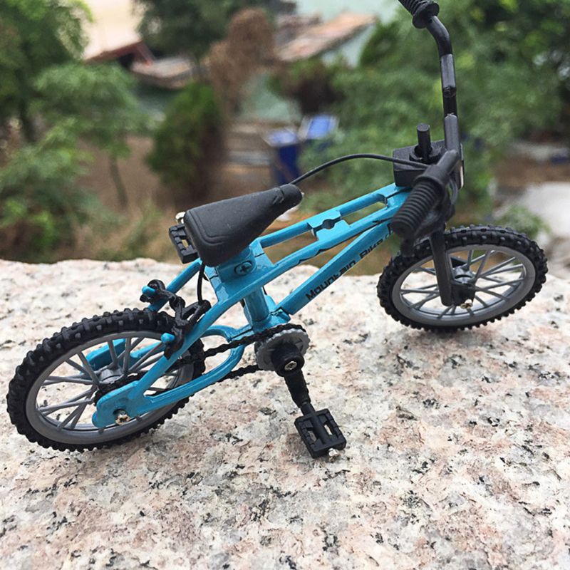 Mini finger cykel legetøj legering miniature mtb cykel model diy simulation mountain cykling børn uddannelsesmæssige