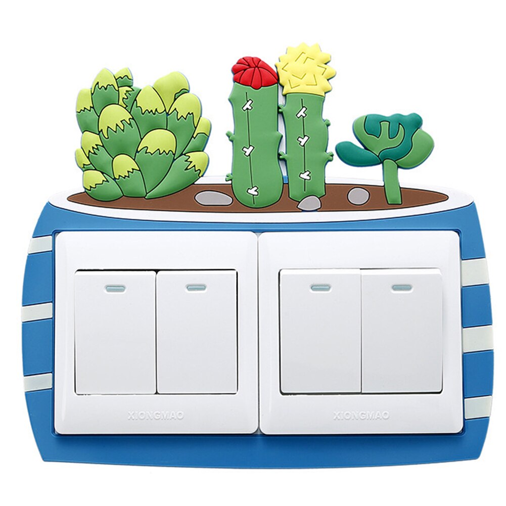 Home Decor Washable Odorless Bedroom Switch Sticker Easy Install Living Room With Noctilucence Electrical Outlet Cover Wall Art: F