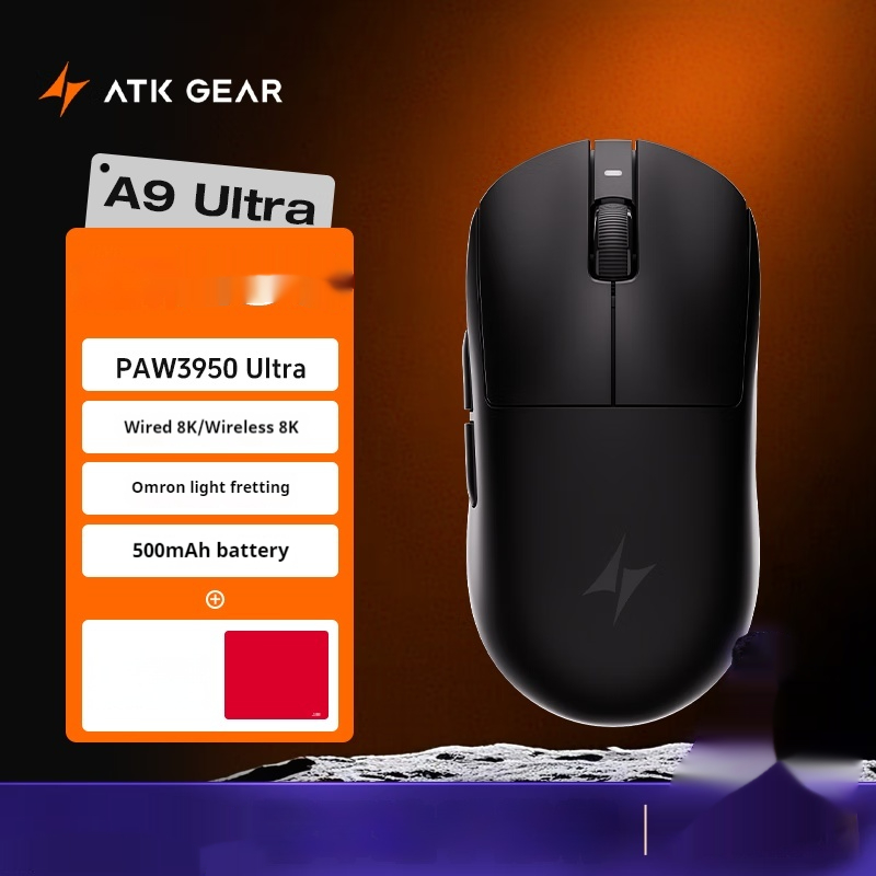ATK Dragonfly A9 Pro Wireless Mouse 3Mode Star Flash PAW3950 Nordic52840 Lightweight Custom Laptop Gamer PC Gaming Mouse