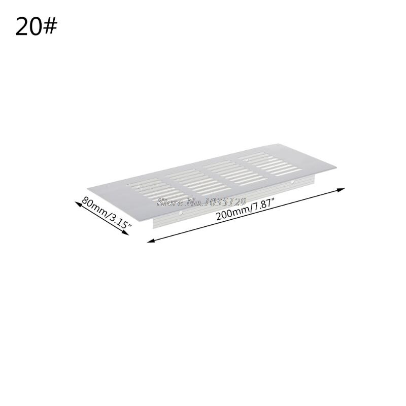 1pc aluminiumslegering lufthul perforeret plade ventilationsgitter: 20cm