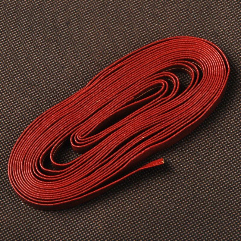 Stijl Rode Lederen Ito Sageo Wrapping Cord Voor Samurai Zwaard Mes Japanse Katana Wakizashi Tanto Mooie Zwaard Fitting