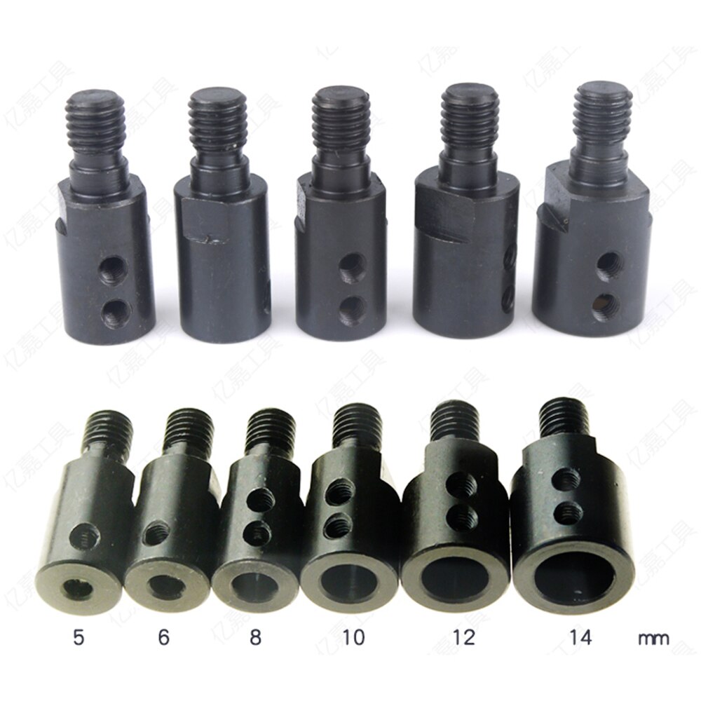 M10-5mm/6Mm/8Mm/10Mm/12Mm/14Mm Motor Shaft Coupler Mouw zaagblad Koppeling Joint Connector Zag Chuck Adapter Drijfstang