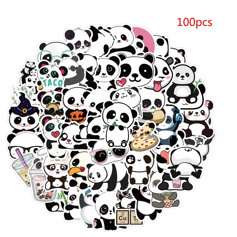 Kungfu Panda Stickers 50Pcs Waterproof Vinyl Decals for Water Bottles Laptop Refrigerator Luggage Computer Mobile Phones D5QC