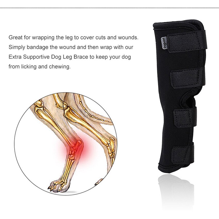 pies psi tylna noga orteza stawu skokowego staw skokowy zawinąć robić leczenia i zapobiega urazom i skręceniom pomaga w utracie stabilności (S-XL)