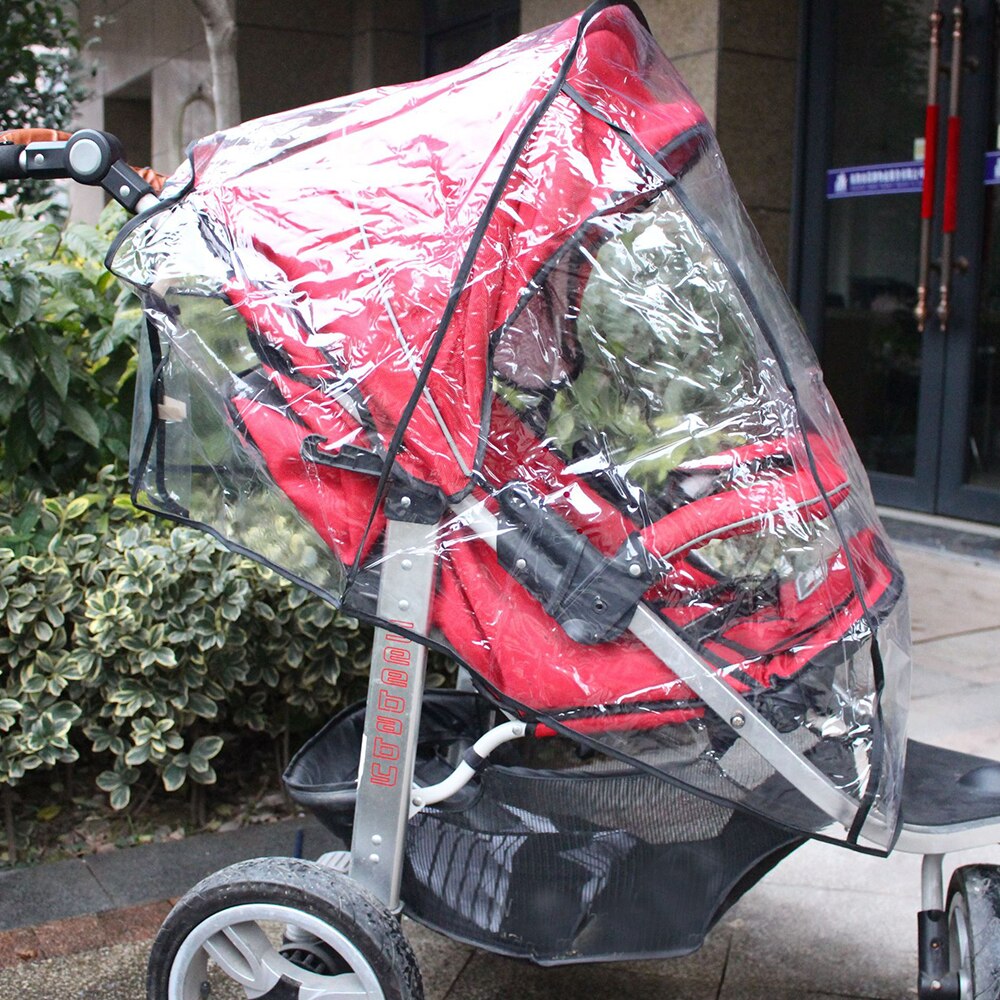 Waterproof baby stroller rain cover universal dust cover raincoat windshield baby stroller accessories
