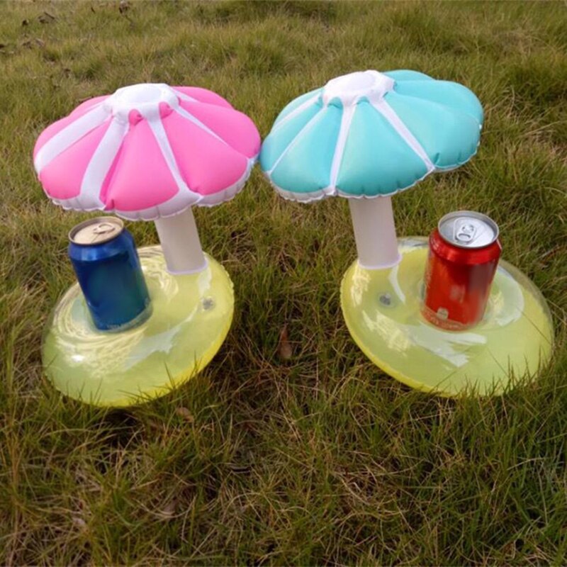 Paraplu Houder Groen Pvc Zwembad Speelgoed Leuke Coaster Drink Cup Drijvende Opblaasbare Mini Fanny Decoratie Voor Beach Party