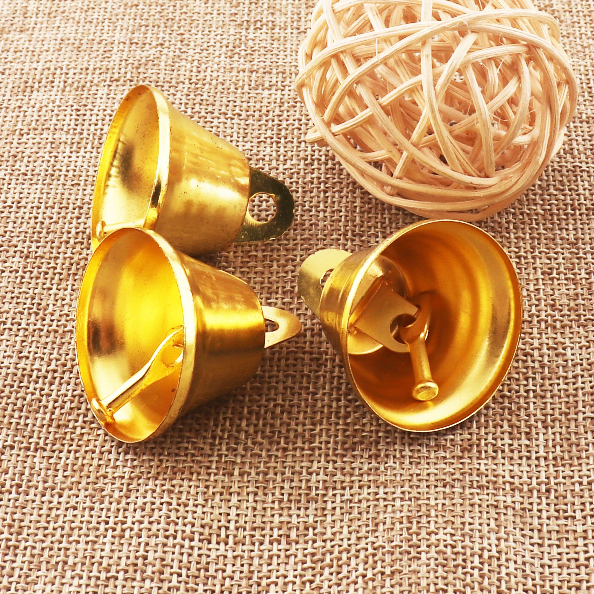 20 Pcs 32Mm Gouden Kerst Klokken, Jingle Bells, Dansen Kerst Klokken, Giant Kerst Klokken, duurzaam Jingle Bells Huisdier Klokken