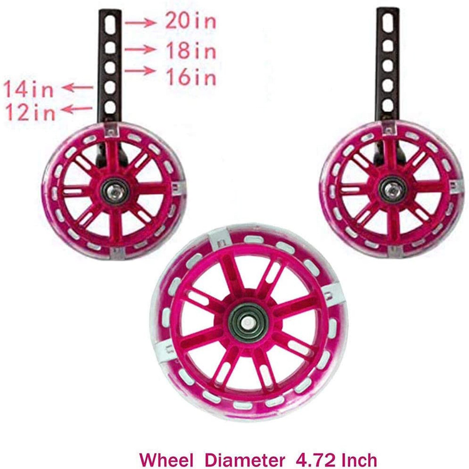 Roues de vélo pour enfants, 40 #20 pouces, stabilisateurs de vélo, Support de sécurité, roues auxiliaires