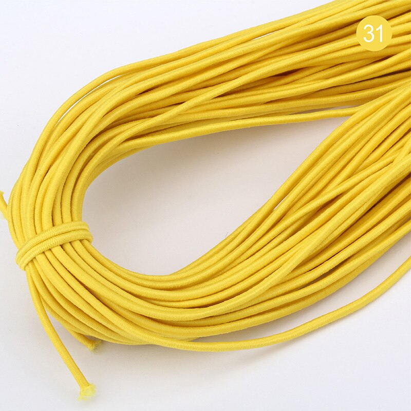 43 meter 2mm miljøvennlig rund gummi elastisk snor stretch elastiske bånd tau smykker armbånd lage plagg tag gjør selv håndverk: 10