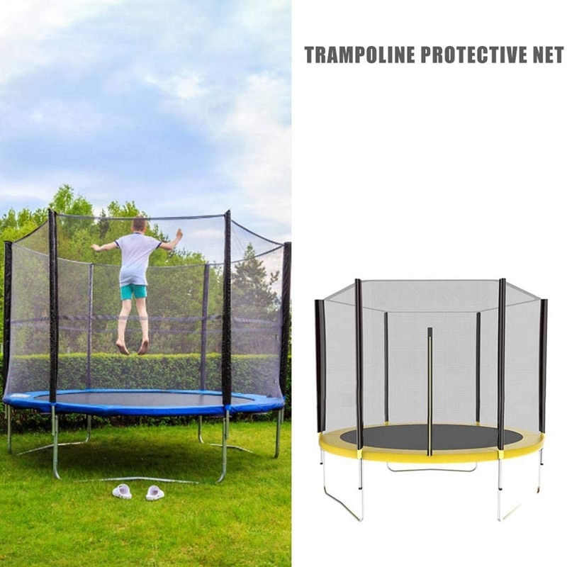 Trampolin säkerhetsnät galler studsmatta nät för 8ft 244cm ramar studsmatta reservdelar