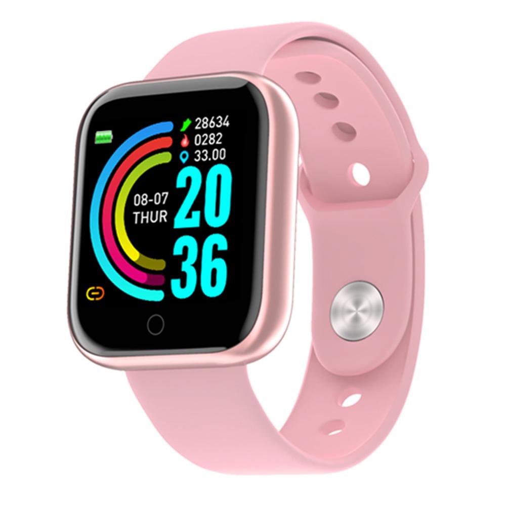 Y68 Bluetooth Vrouwen Sport Smartwatch Mannen Waterdicht Smart Horloge Hartslagmeter Smart Android Relogio Fitness Tracker